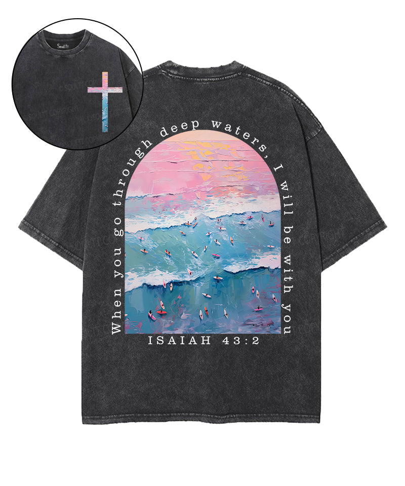 I Will Be With You Double Sided Unisex Washed Christian T-shirt Style021 Hoodie, Sweatshirt | CiraTrend.com (Image 1)