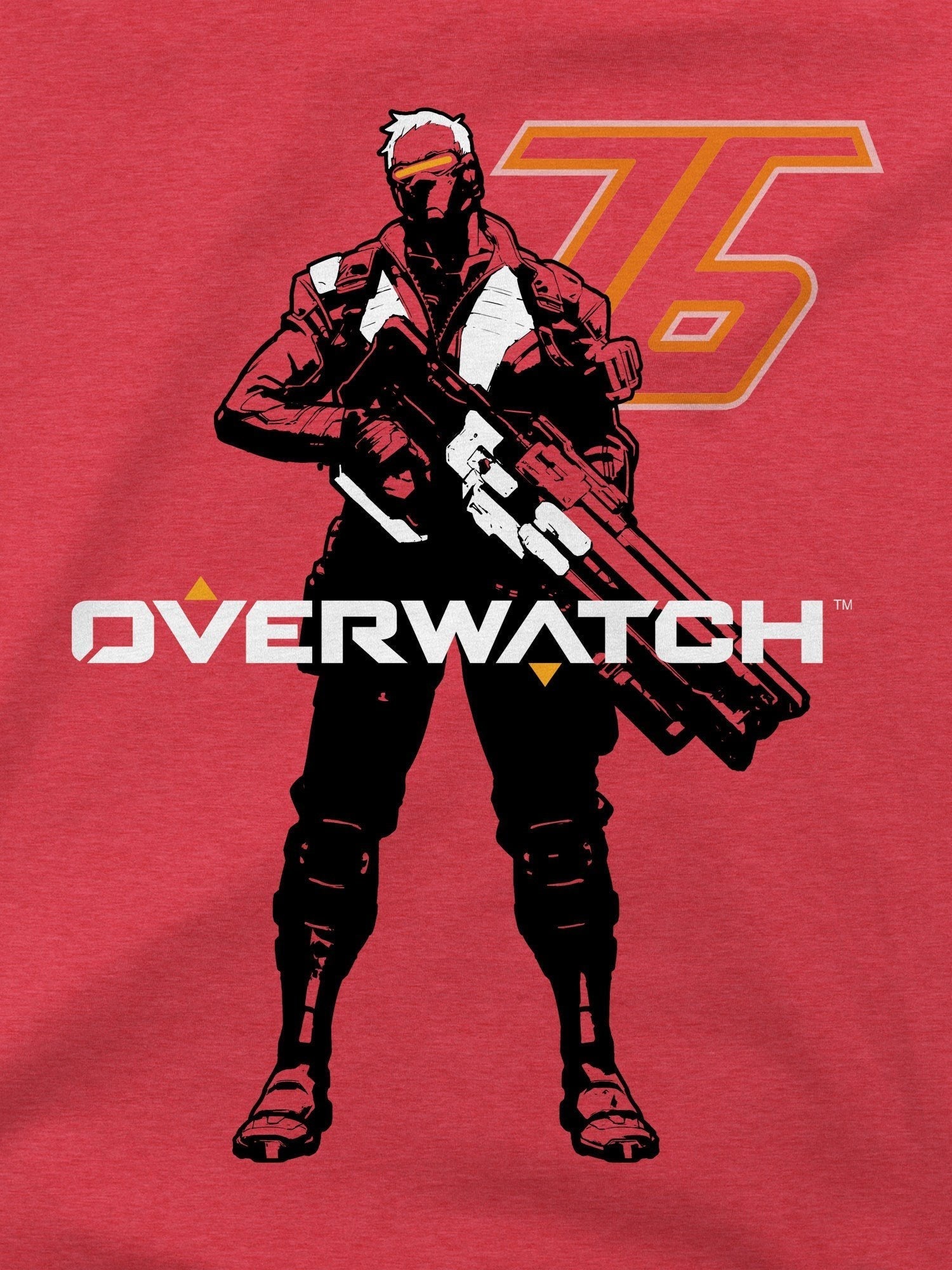 Overwatch Mens T-Shirt - Soldier 76 Vigilante With Logo Image Hoodie, Sweatshirt | CiraTrend.com (Image 2)