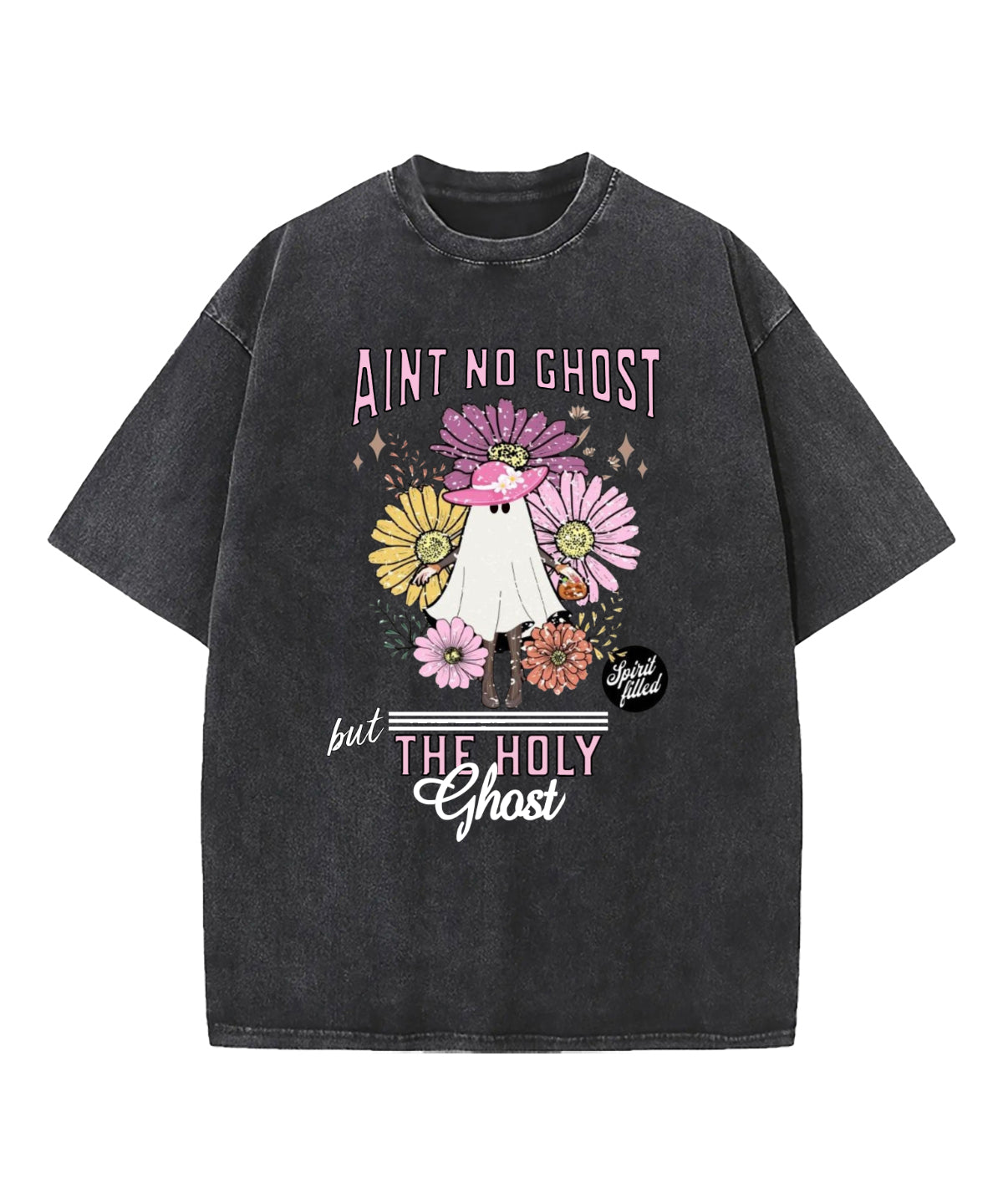 Aint No Ghost Washed Christian T-shirt Hoodie, Sweatshirt | CiraTrend.com (Image 1)