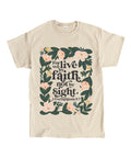 We Live Faith Not Sight Cotton Christian T-Shirts, Hoodie, Sweatshirt