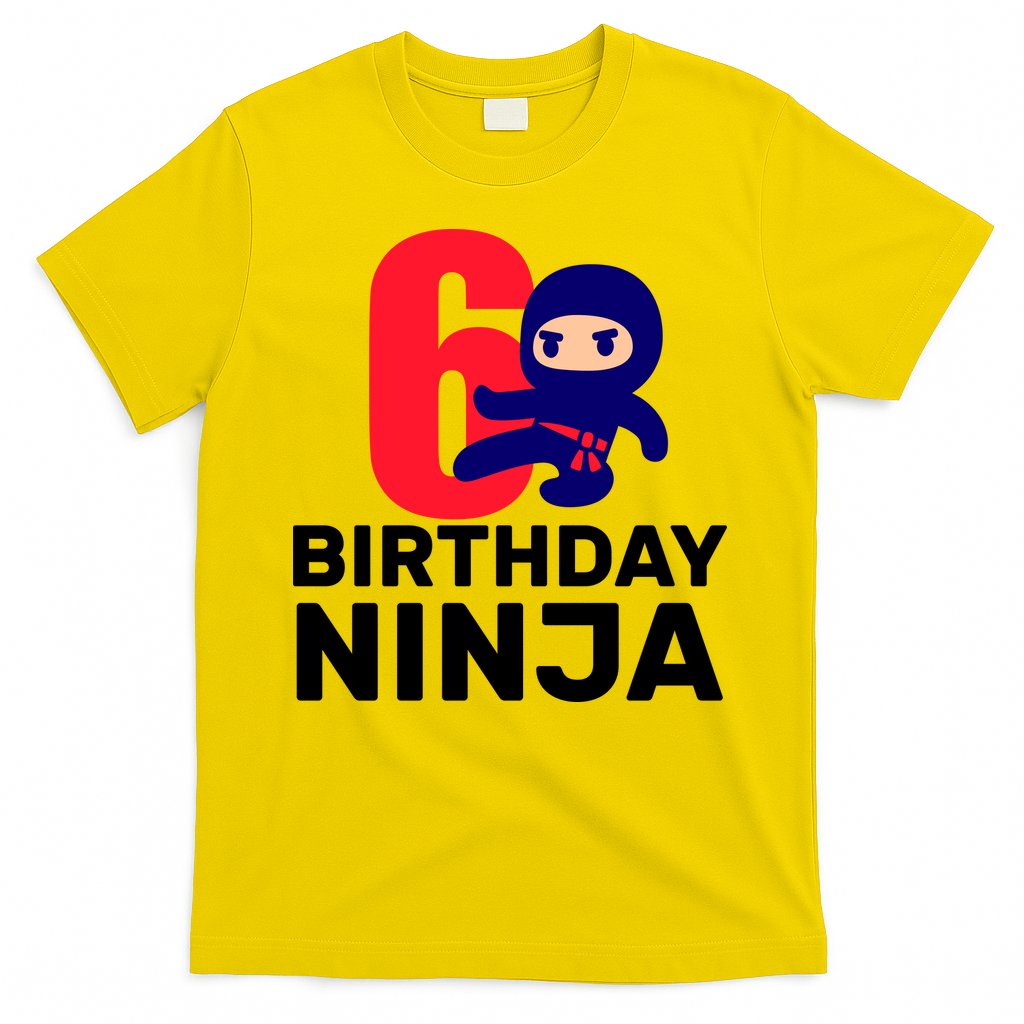 6th Birthday Ninja T-Shirt