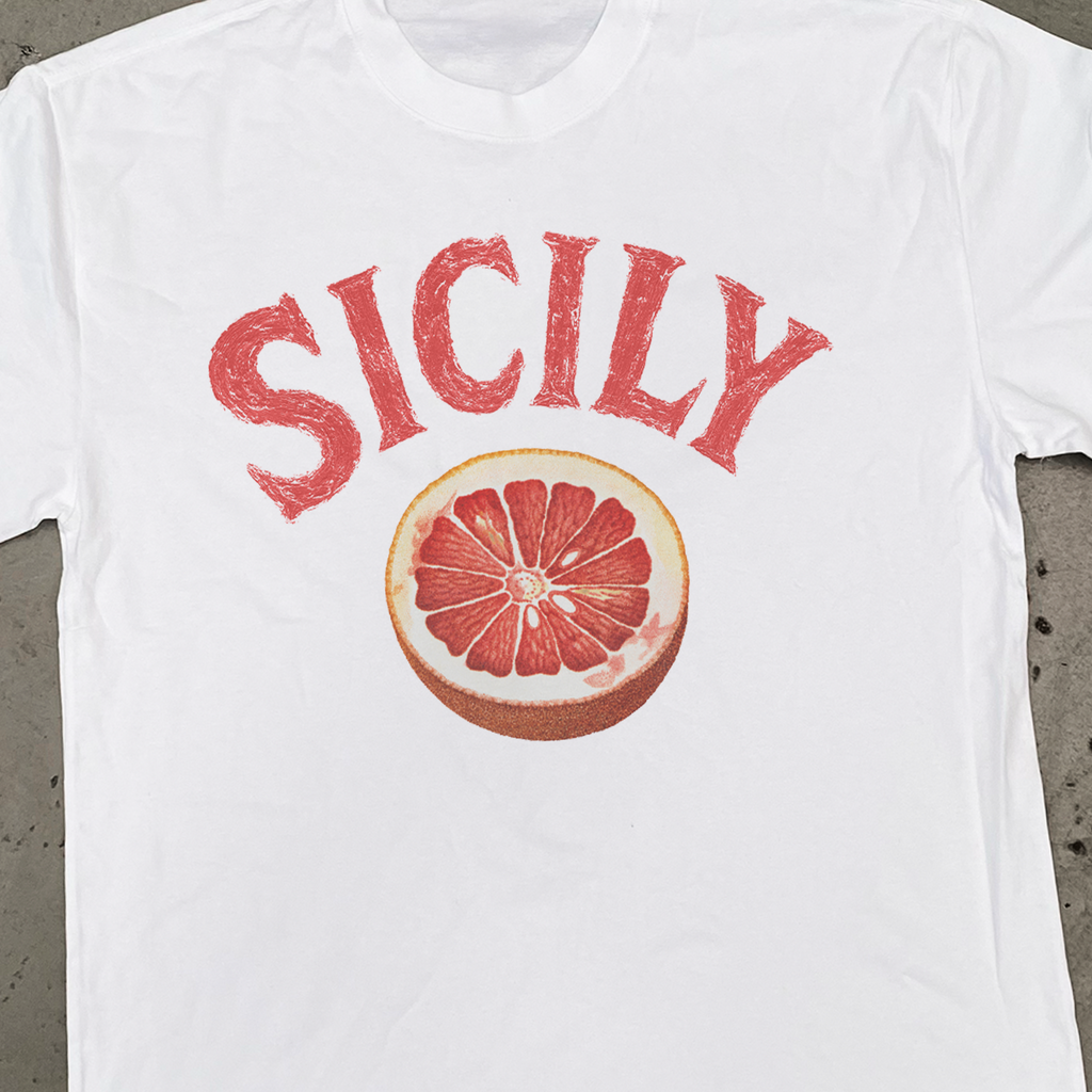 BLOOD ORANGE 'SICILY' BAGGY FADED WHITE TEE Hoodie, Sweatshirt | CiraTrend.com (Image 2)