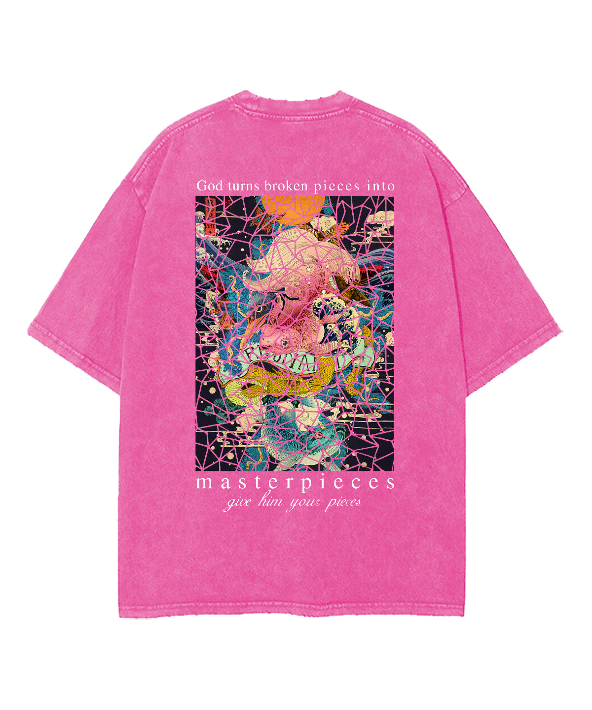 Ukiyo-e God Turns Double Sided Washed Christian T-shirt Hoodie, Sweatshirt | CiraTrend.com (Image 5)