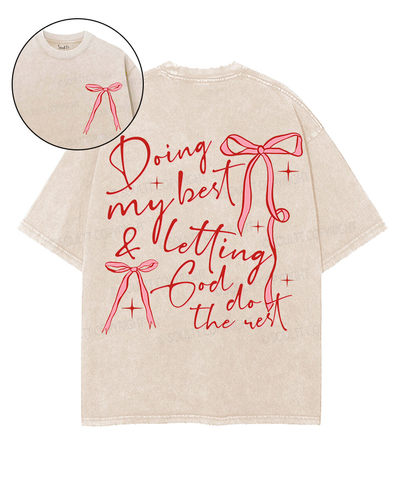 Doing My Best Double Sided Washed Christian T-Shirts, Hoodie, Sweatshirt