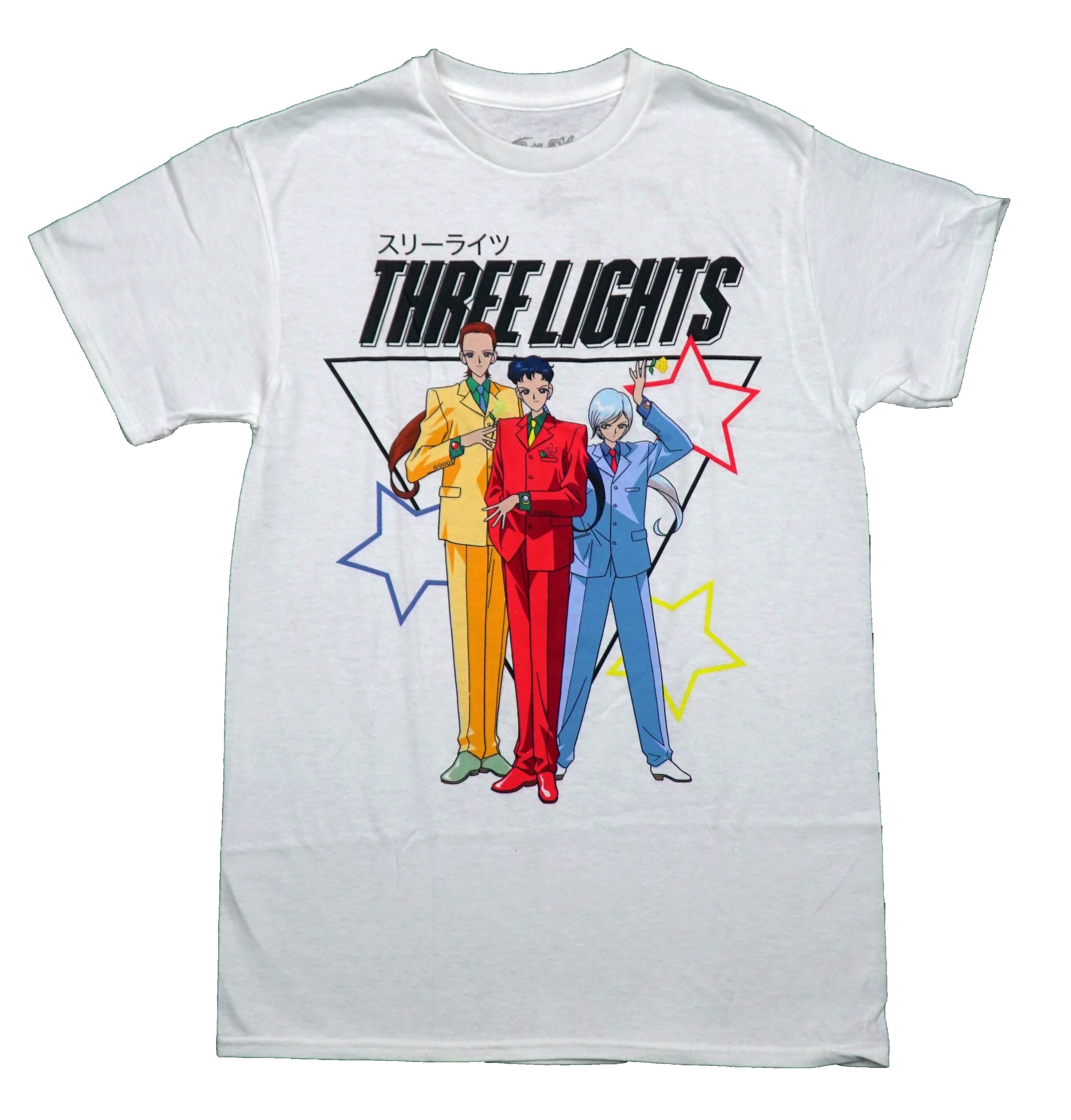 Sailor Moon Mens T-Shirt -Three Lights Posed Under Name In Suits Hoodie, Sweatshirt | CiraTrend.com