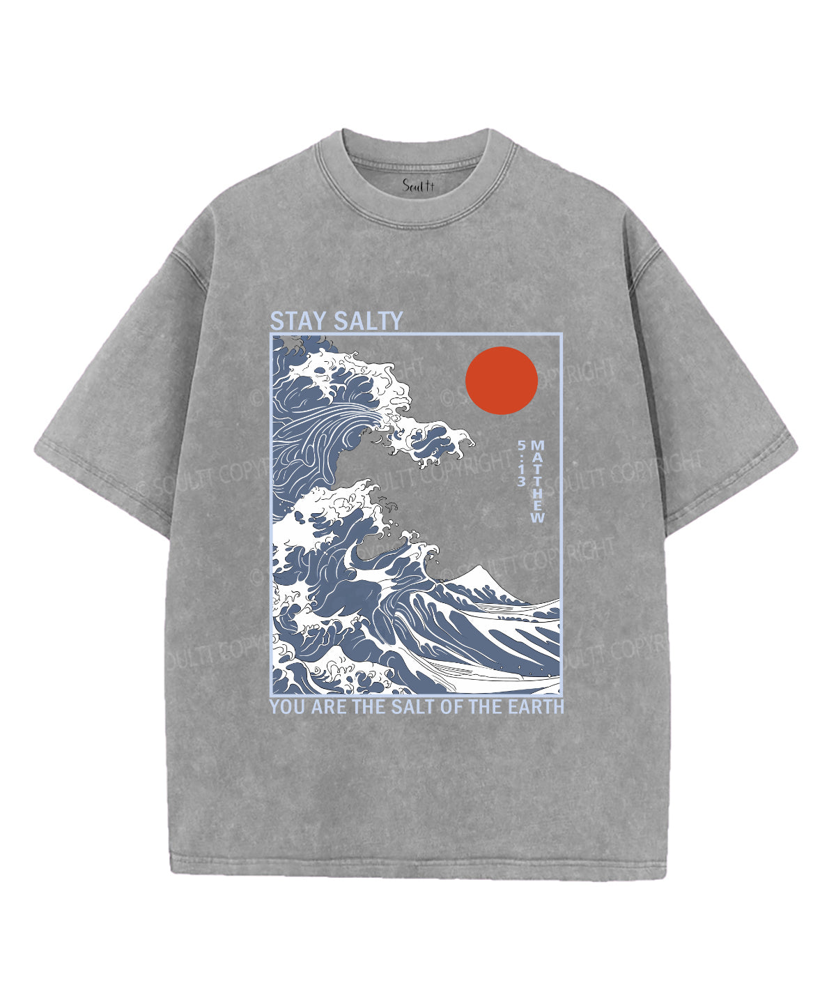 Stay Salty Unisex Washed Christian T-shirt Style015 Hoodie, Sweatshirt | CiraTrend.com (Image 3)