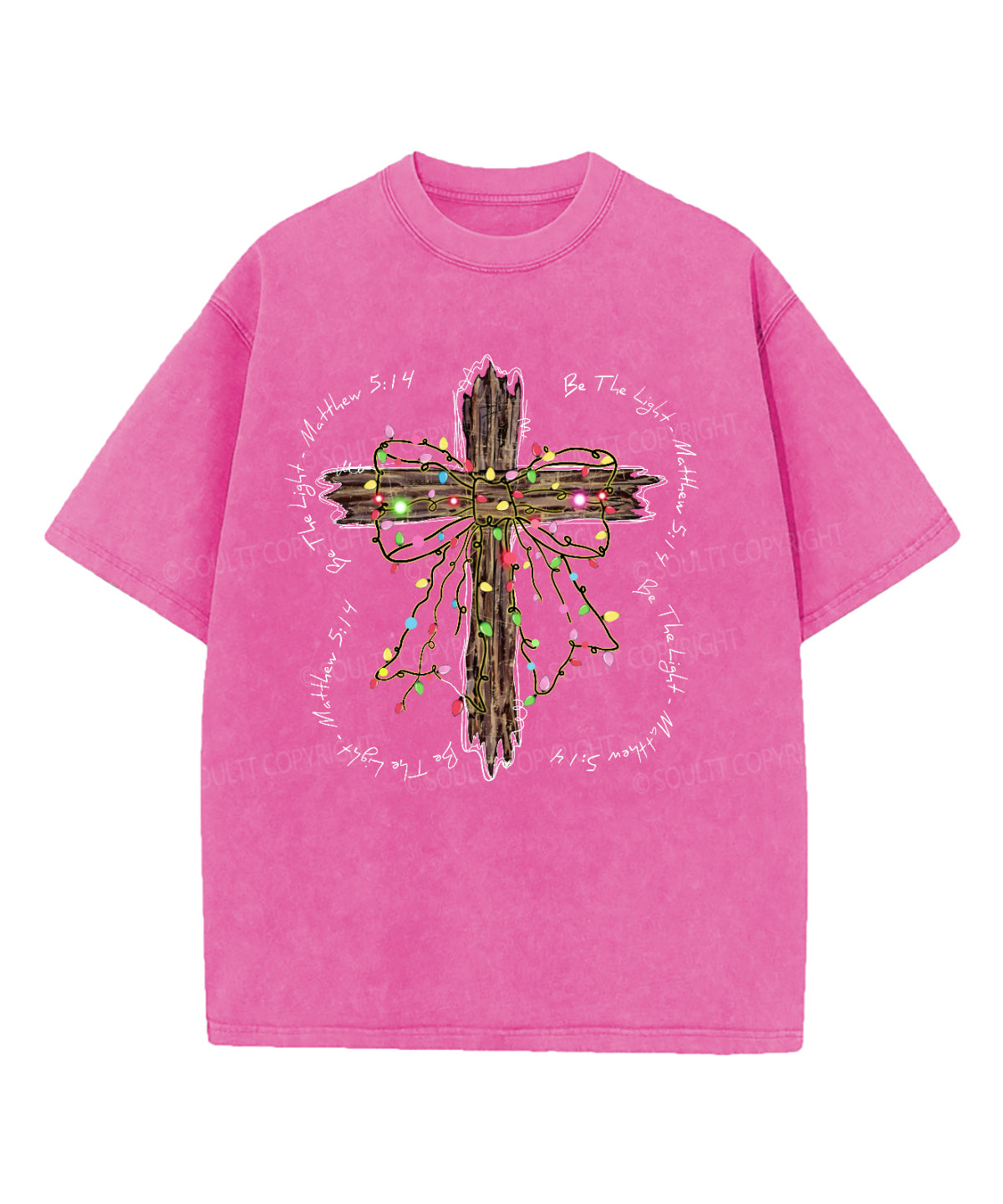 Be The Light Washed Christian T-shirt Style006 Hoodie, Sweatshirt | CiraTrend.com (Image 3)