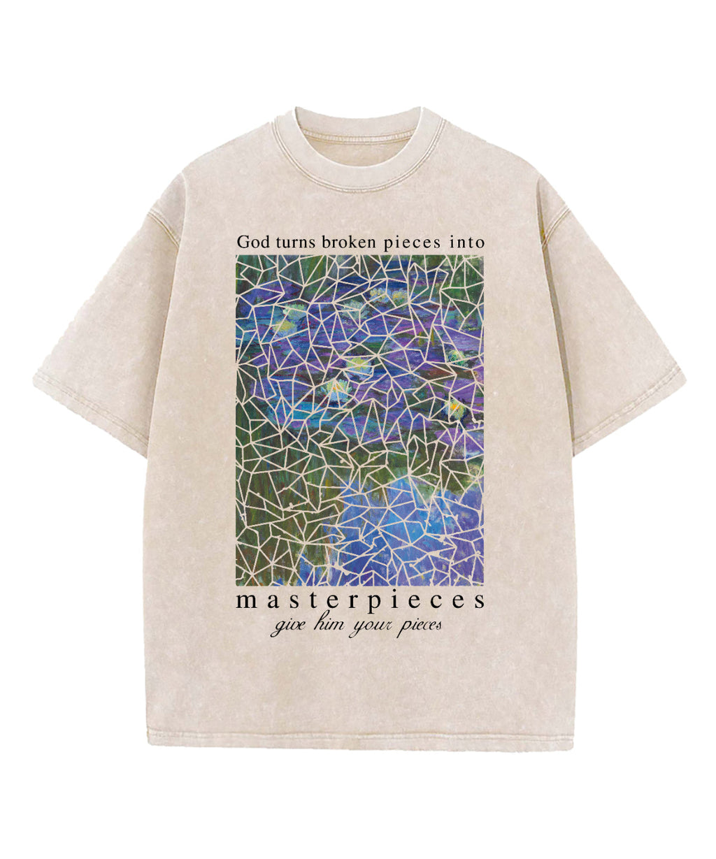 Water Lily God Turns Washed Christian T-shirt Hoodie, Sweatshirt | CiraTrend.com (Image 4)