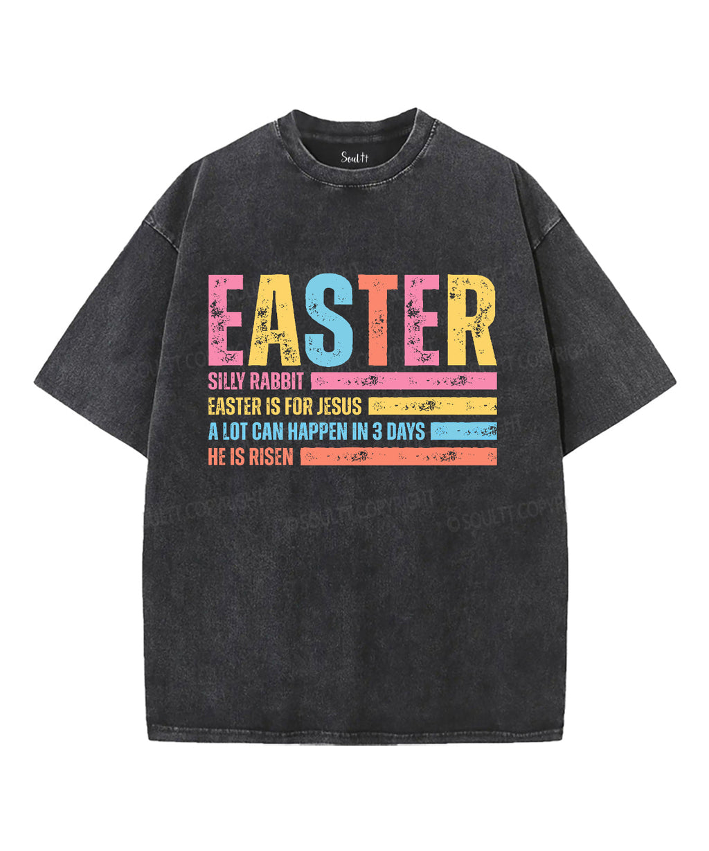 Easter Is For Jesus Unisex Washed Christian T-shirt Hoodie, Sweatshirt | CiraTrend.com (Image 1)