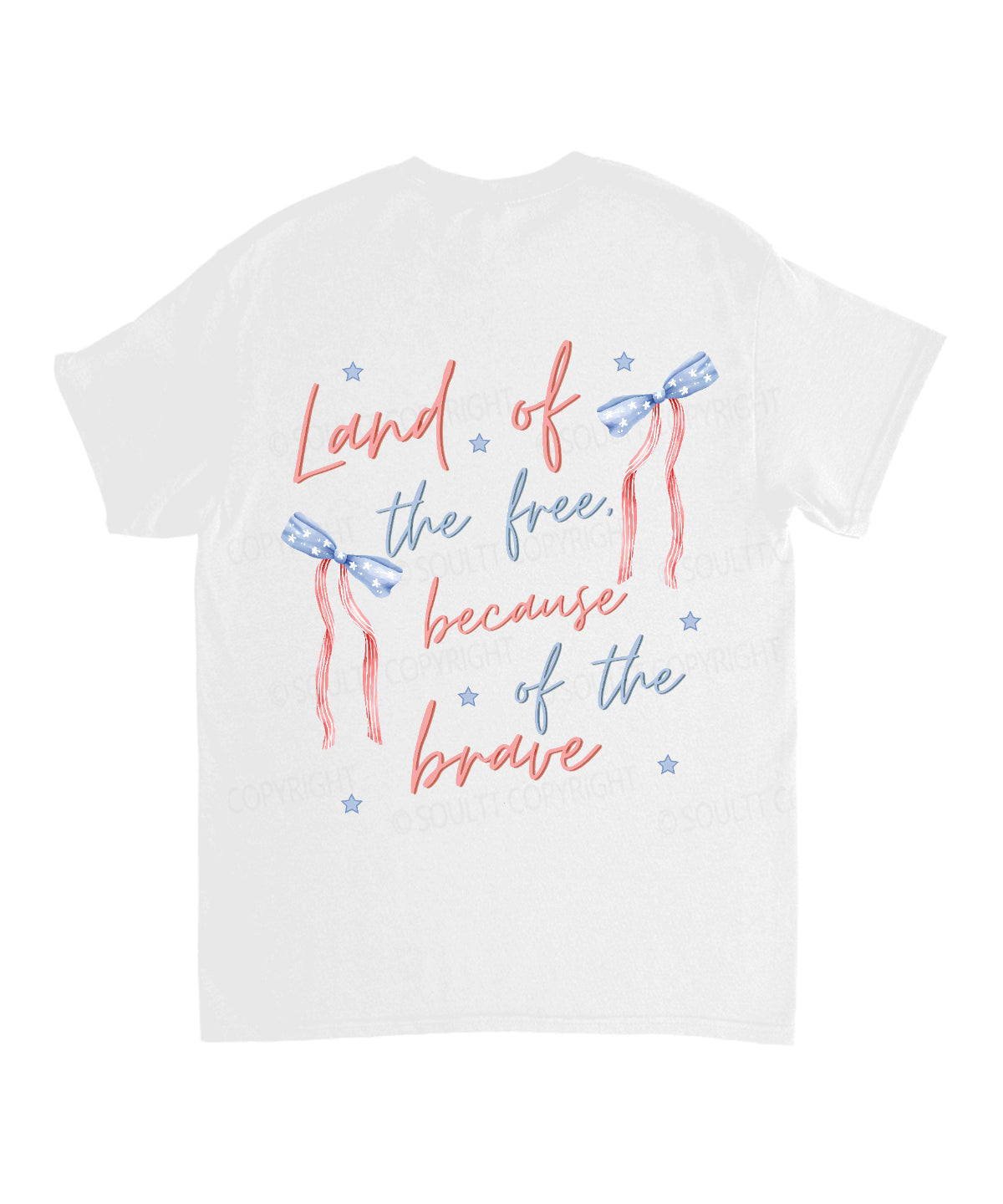 Land Of The Free Double Sided Unisex Cotton Christian T-Shirt Hoodie, Sweatshirt | CiraTrend.com (Image 3)