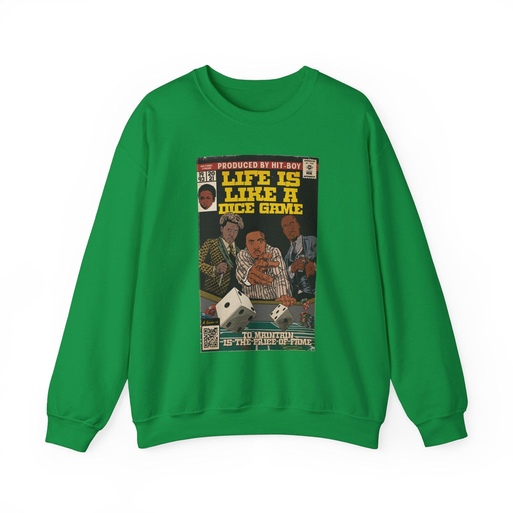 Life Is Like A Dice Game - Unisex Heavy BlendÃ¢â€žÂ¢ Crewneck Sweatshirt T-Shirts, Hoodie | CiraTrend.com (Image 4)