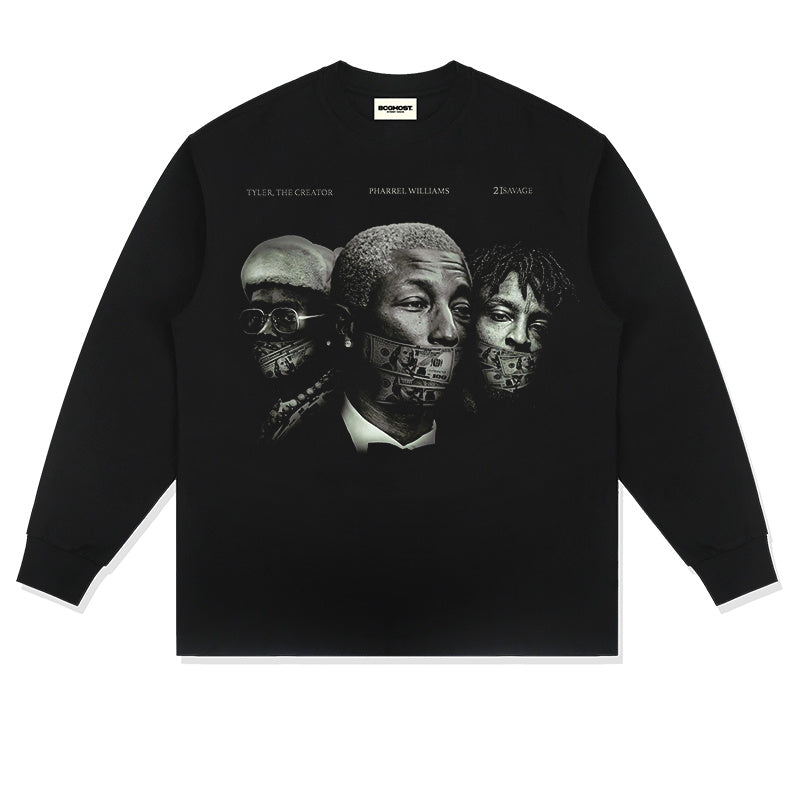 "TYLER THE CREATOR" " PHARREL WILLIAM" " 21SAVAGE" SWEATSHIRT 2024