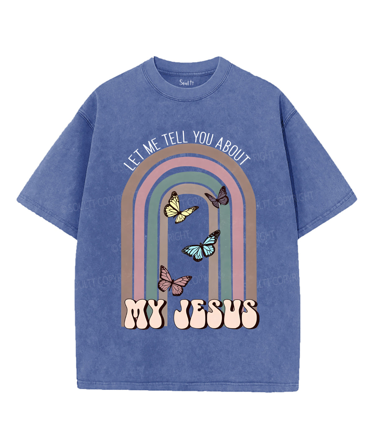 My Jesus Unisex Washed Christian T-shirt Hoodie, Sweatshirt | CiraTrend.com (Image 3)