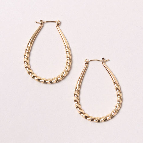 14K Gold-Dipped Hoop Earring