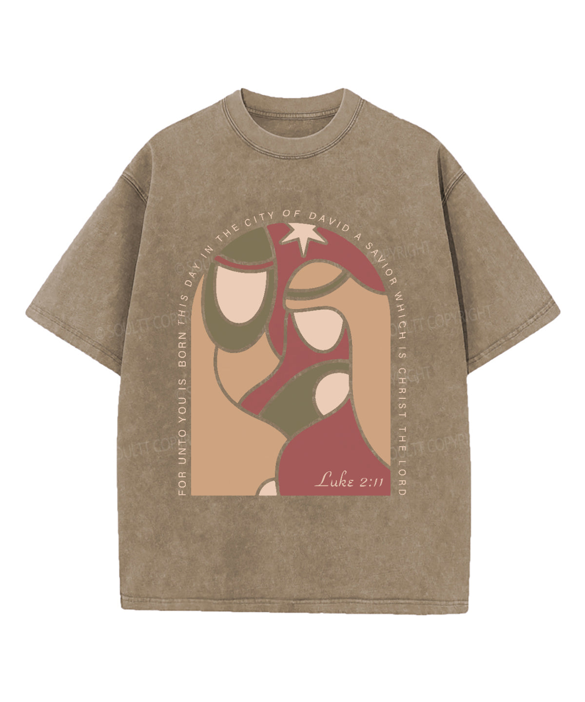 For Unto You Is Bron This Day Washed Christian T-shirt Hoodie, Sweatshirt | CiraTrend.com (Image 1)