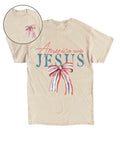 America Needs Jesus Double Sided Unisex Cotton Christian T-Shirt Hoodie, Sweatshirt | CiraTrend.com (Image 1)