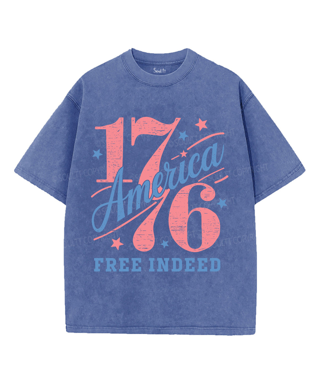Free Indeed Unisex Washed Christian T-shirt Style001 Hoodie, Sweatshirt | CiraTrend.com (Image 3)