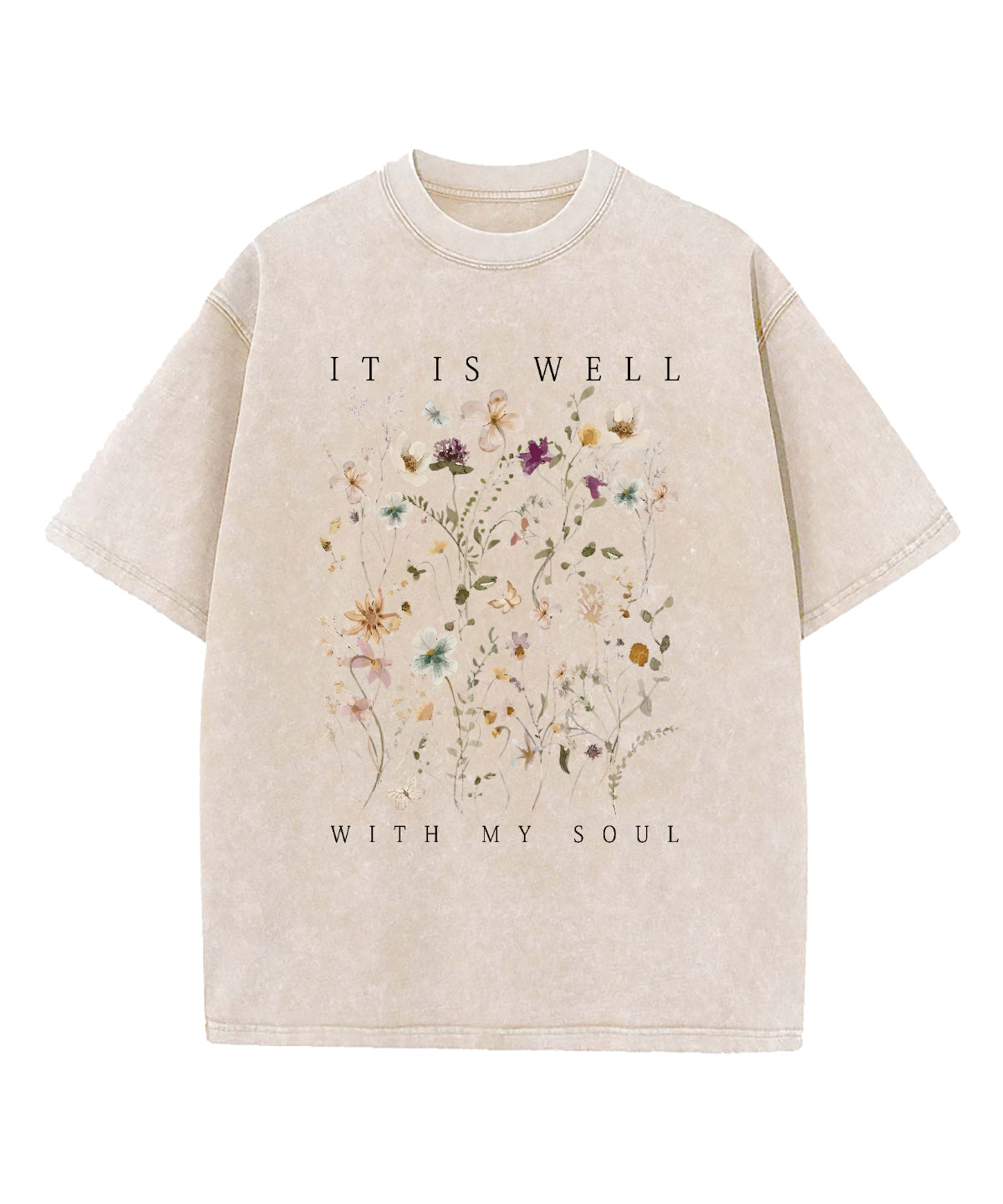 It Is Well With My Soul Washed Christian T-shirt Style002 Hoodie, Sweatshirt | CiraTrend.com (Image 5)