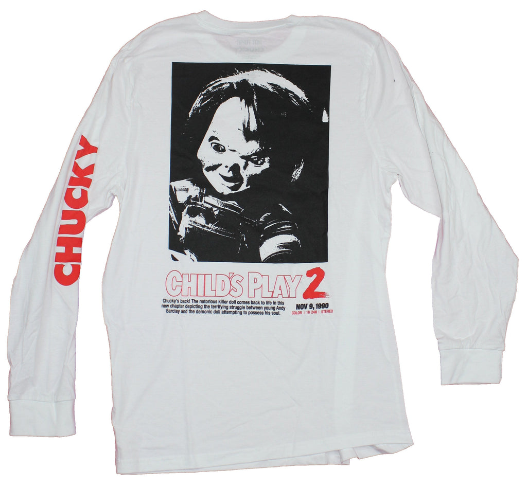 Chucky 2 Mens Long Sleeve T-shirt - Sorry Jack Chucky's Back Lapel Photo Back Hoodie, Sweatshirt | CiraTrend.com (Image 2)