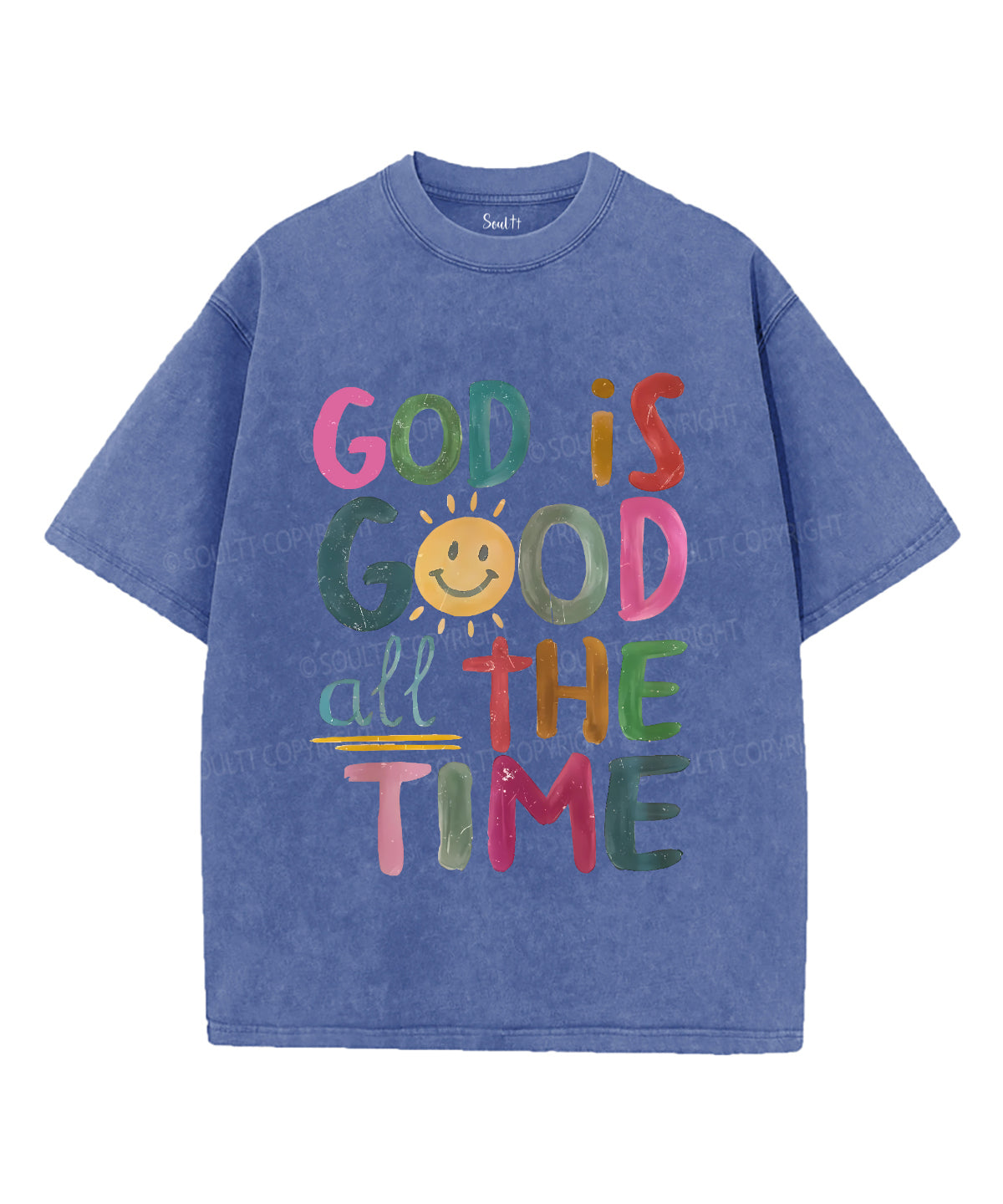 God Is Good All The Time Unisex Washed Christian T-shirt Style001 Hoodie, Sweatshirt | CiraTrend.com (Image 4)