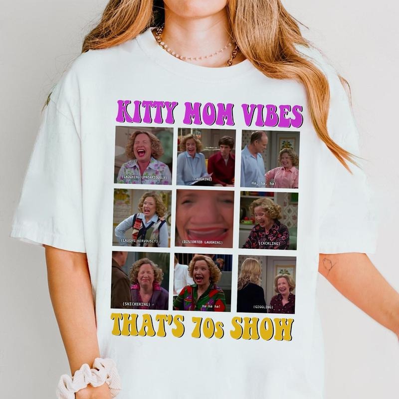 70s Mom Vibes Show Shirts, K1tty F0rman Shirt,  Funny Mom Shirts, Mothers Day Gifts, Gift for Mom