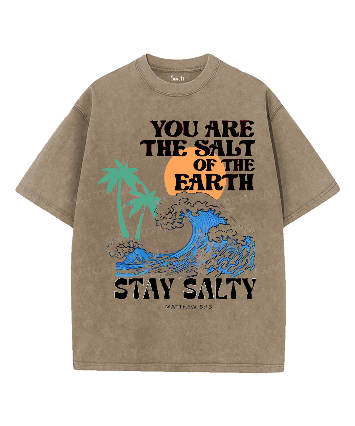 Stay Salty Unisex Washed Christian T-shirt Style012 Hoodie, Sweatshirt | CiraTrend.com (Image 5)