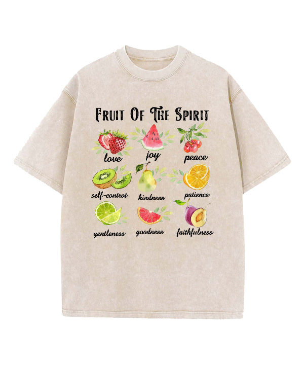 Fruit Of The Spirit Washed Christian T-shirt Hoodie, Sweatshirt | CiraTrend.com (Image 4)