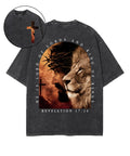 King Of Kings Double Sided Unisex Washed Christian T-shirt Hoodie, Sweatshirt | CiraTrend.com (Image 1)