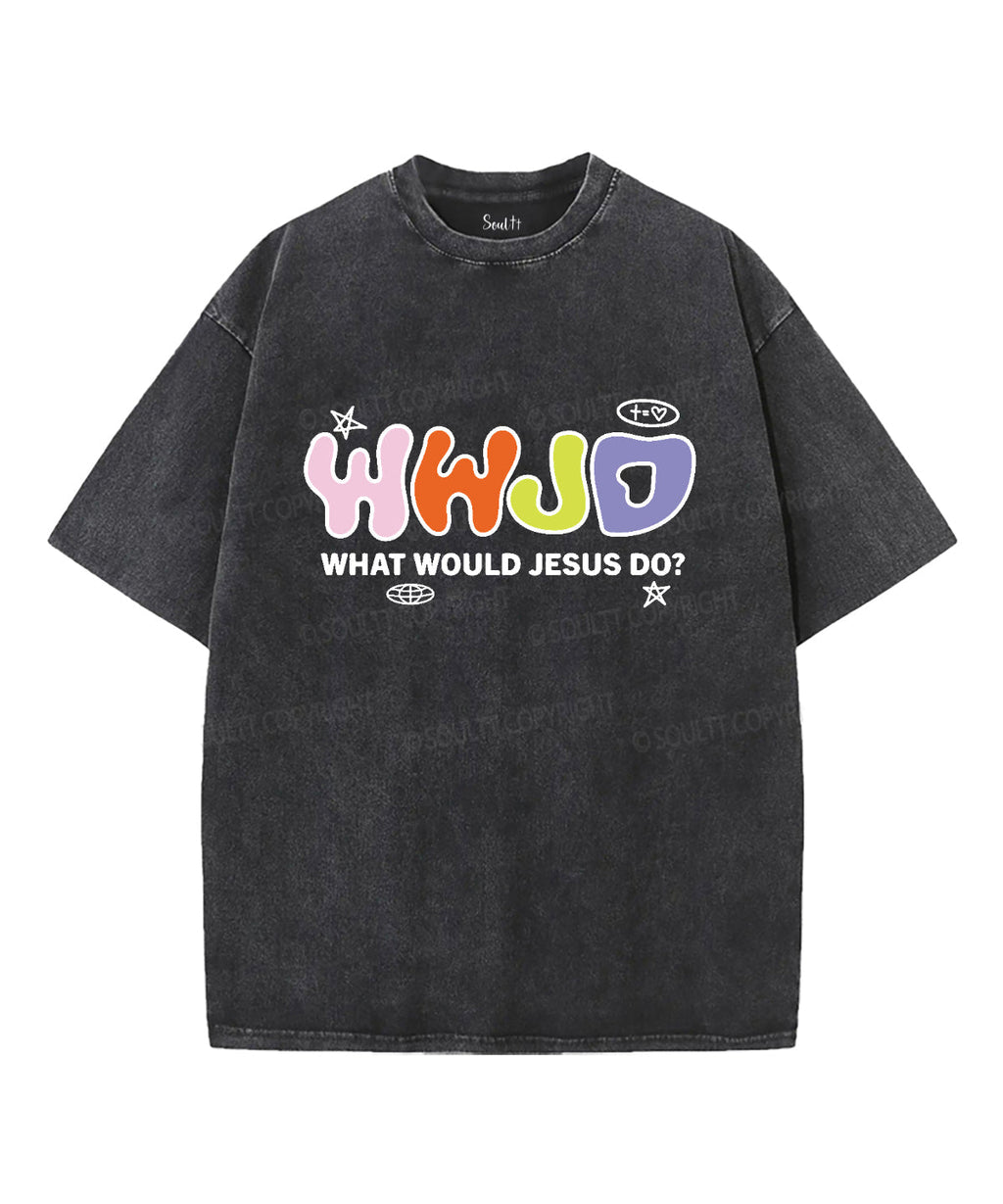What Would Jesus Do Washed Christian T-shirt Hoodie, Sweatshirt | CiraTrend.com (Image 2)