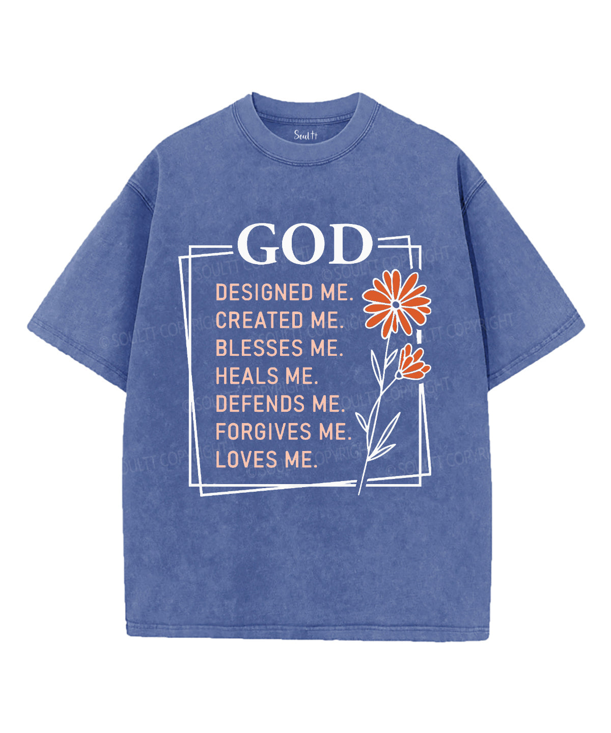 God Designed Me Washed Christian T-Shirts, Hoodie, Sweatshirt