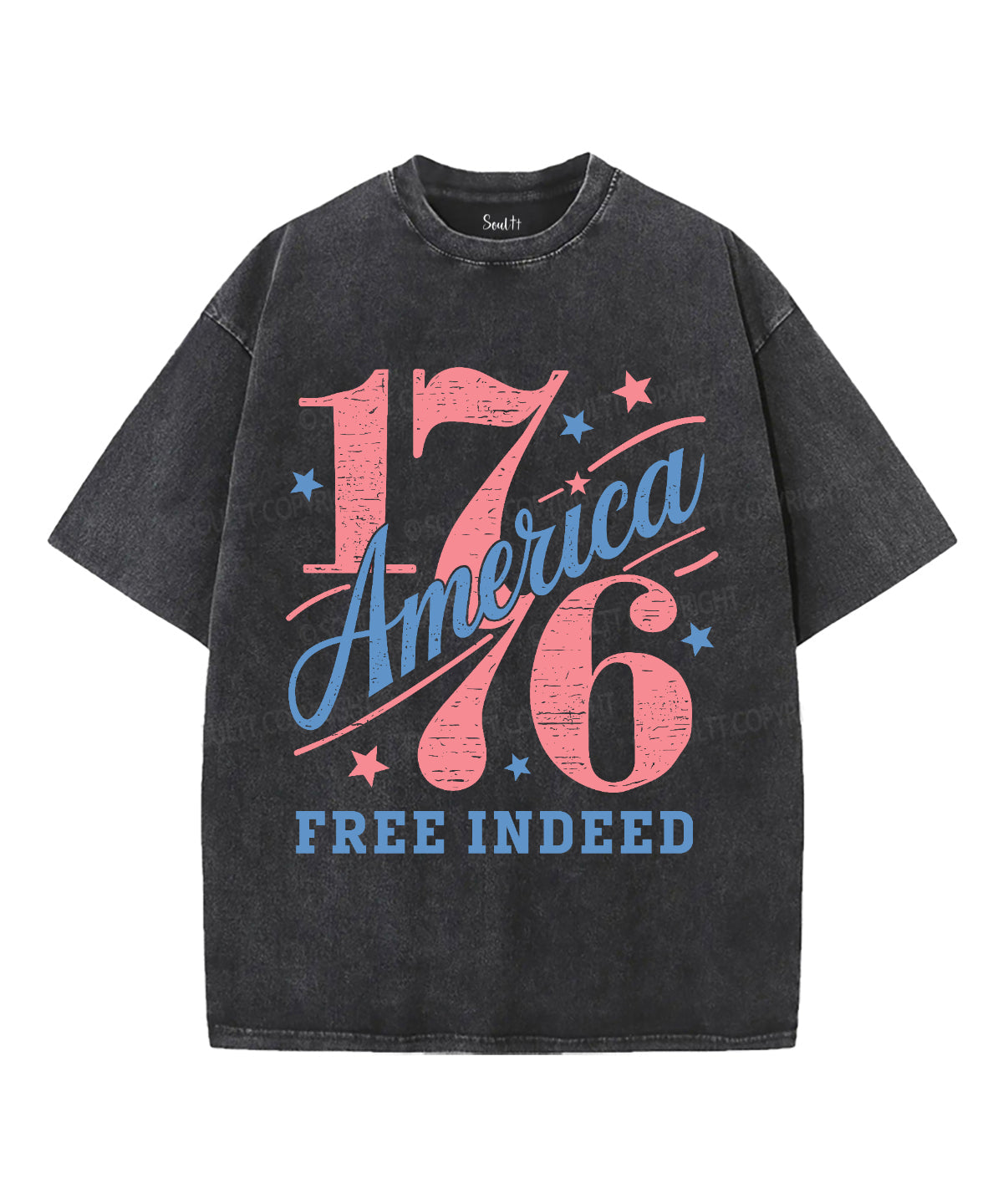 Free Indeed Unisex Washed Christian T-shirt Style001 Hoodie, Sweatshirt | CiraTrend.com (Image 1)