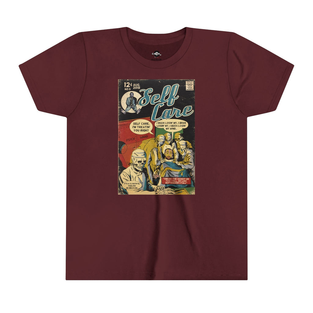 KIDS - Self Care - Youth Short Sleeve Tee Hoodie, Sweatshirt | CiraTrend.com (Image 5)