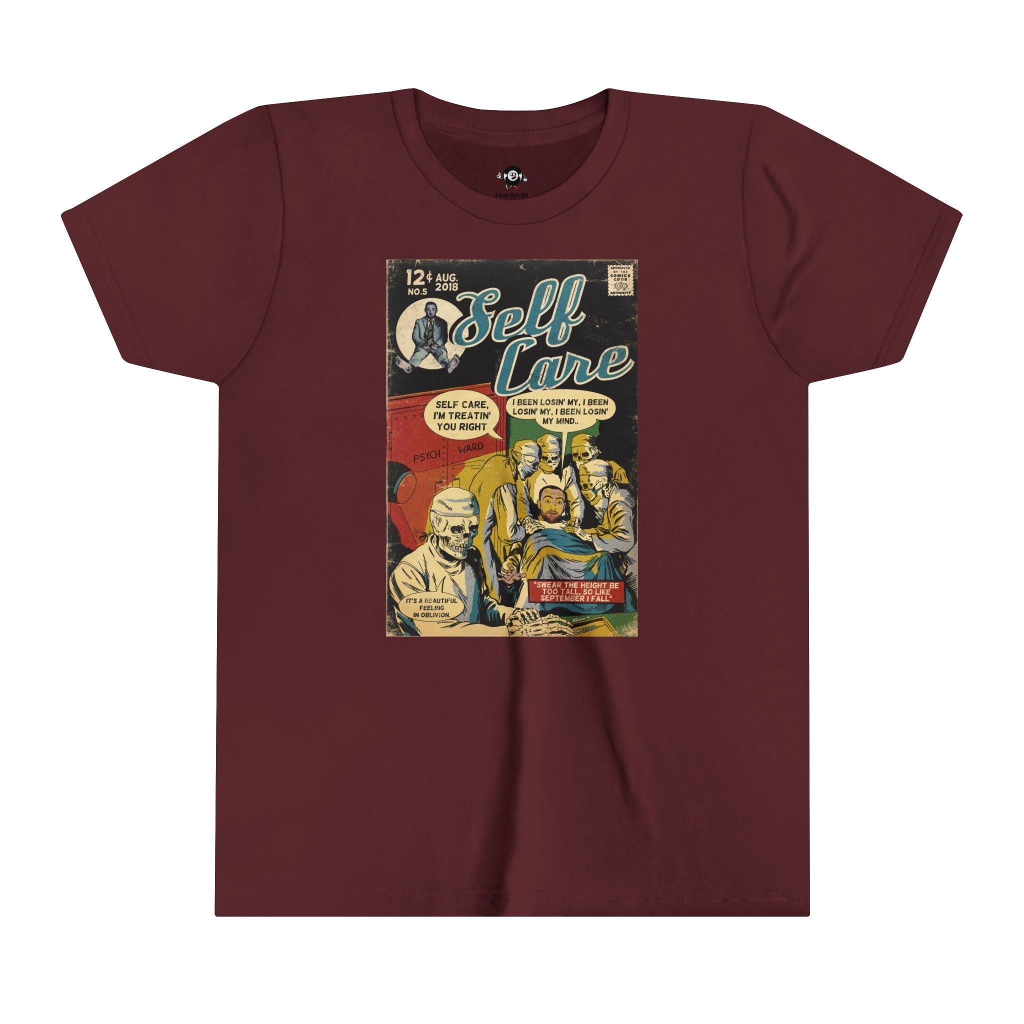 KIDS - Self Care - Youth Short Sleeve Tee Hoodie, Sweatshirt | CiraTrend.com (Image 5)