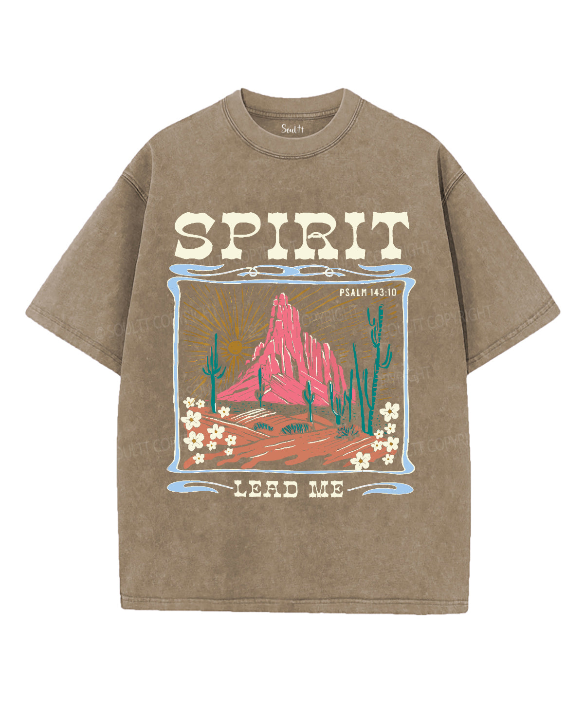 Spirit Lead Me Unisex Washed Christian T-shirt Hoodie, Sweatshirt | CiraTrend.com (Image 5)