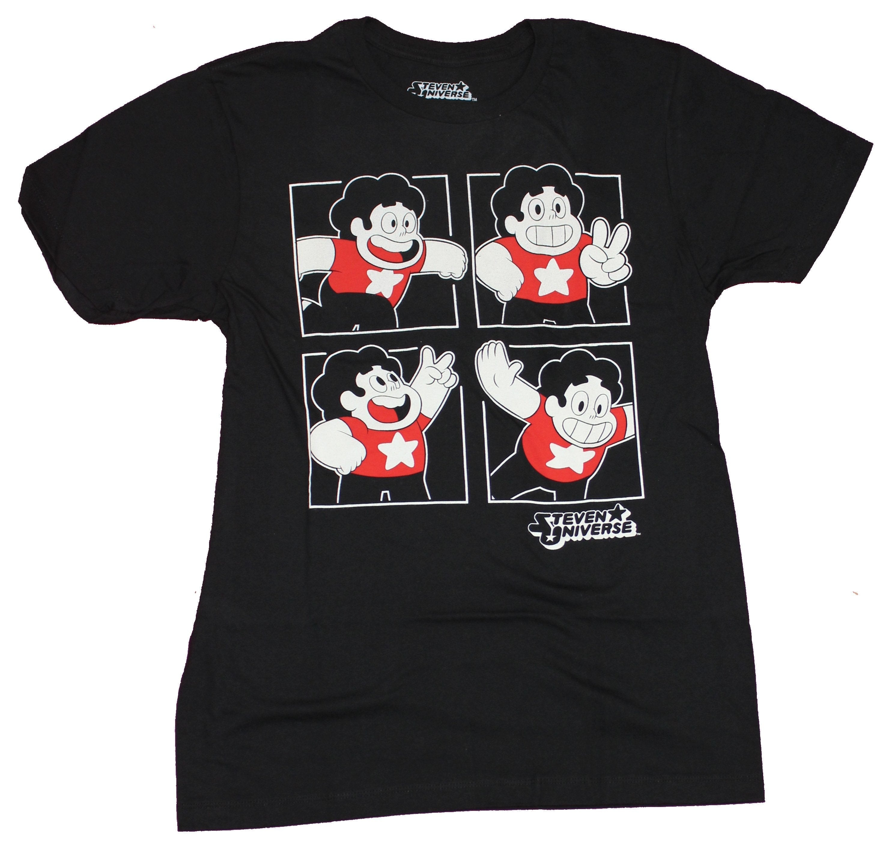 Steven Universe Mens T-Shirt - 4 Poses of Steven In Boxes Hoodie, Sweatshirt | CiraTrend.com