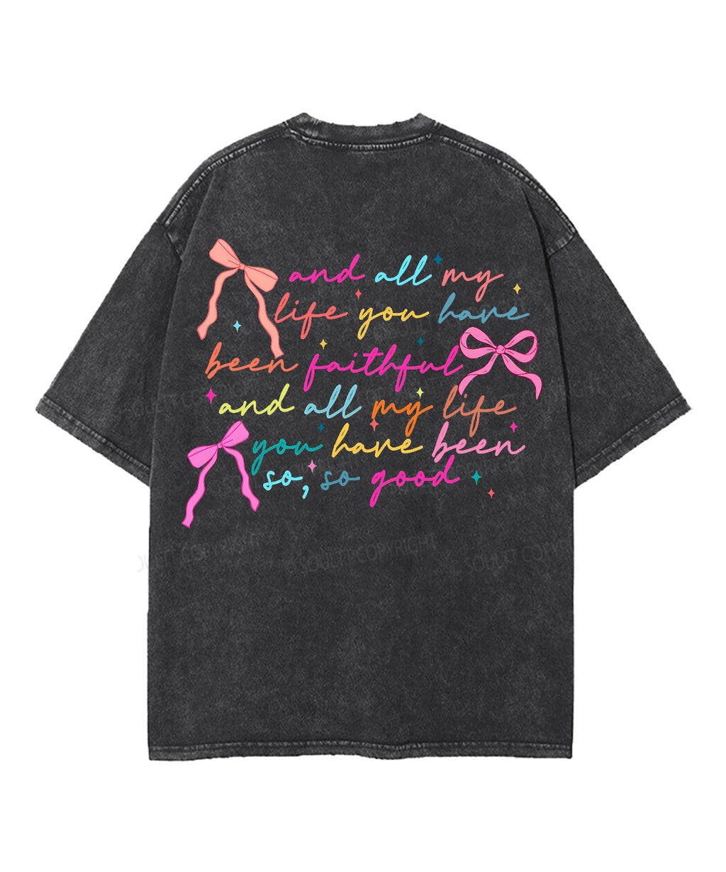 All My Life Double Sided Unisex Washed Christian T-shirt Hoodie, Sweatshirt | CiraTrend.com (Image 4)