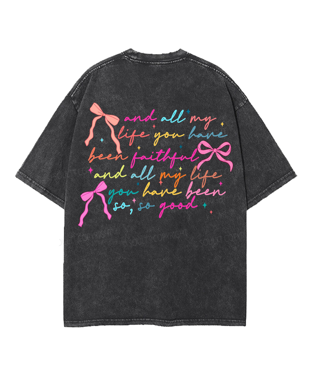 All My Life Double Sided Unisex Washed Christian T-shirt Hoodie, Sweatshirt | CiraTrend.com (Image 4)