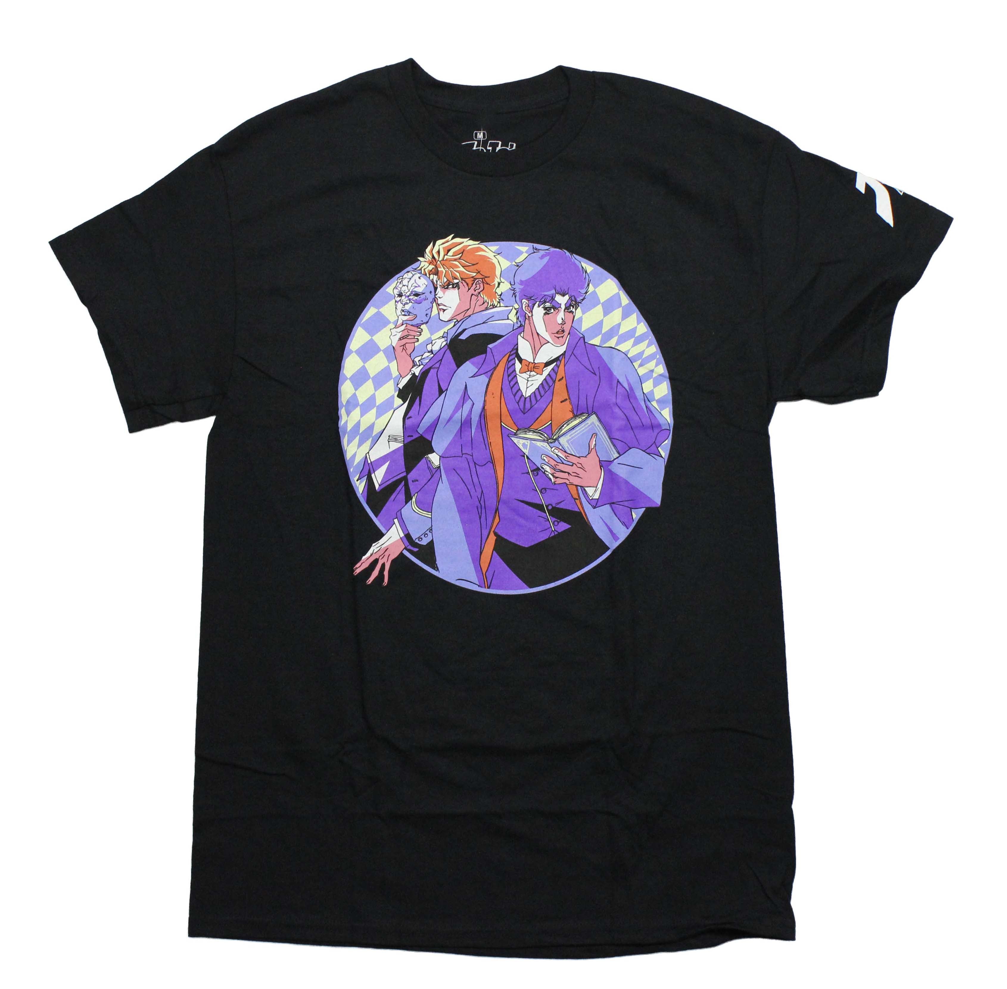 Jojo's Bizarre Adventure Mens T-Shirt -Duo  Purple Circle Logo on Sleeve Hoodie, Sweatshirt | CiraTrend.com