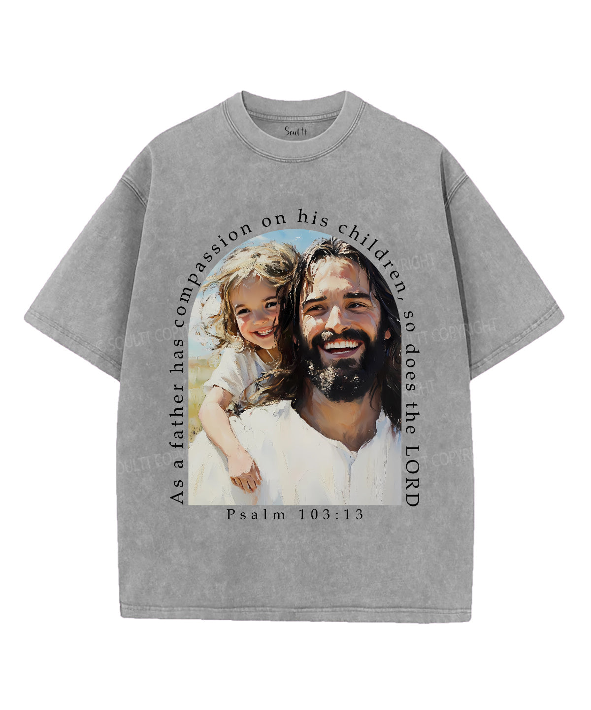 As Father Has Compassion On His Children Unisex Washed Christian T-shirt Hoodie, Sweatshirt | CiraTrend.com (Image 2)