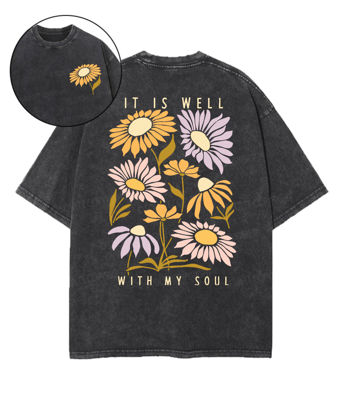 Is Well My Soul Double Sided Washed Christian Style014 T-Shirts, Hoodie, Sweatshirt