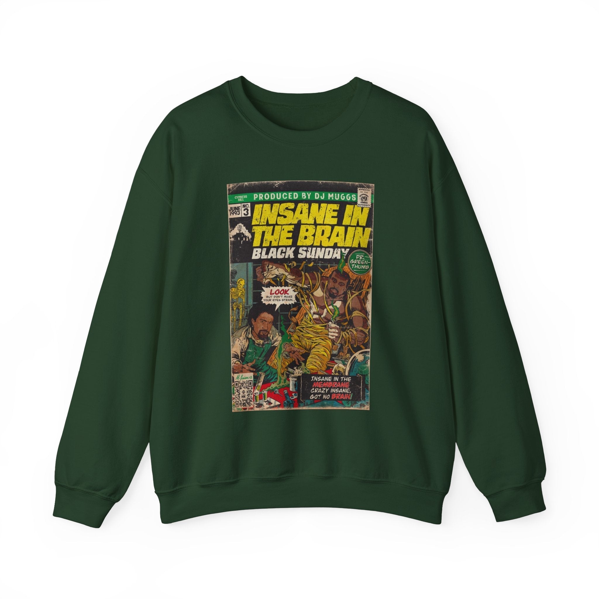 Insane In The Brain - Unisex Heavy BlendÃ¢â€žÂ¢ Crewneck Sweatshirt T-Shirts, Hoodie | CiraTrend.com (Image 3)