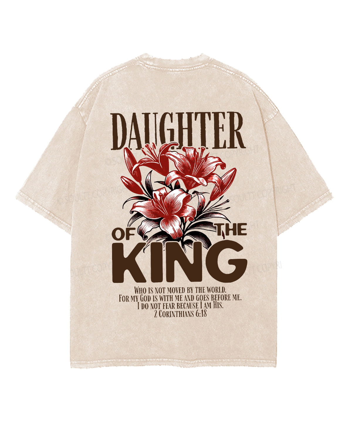 Daughter King Double Sided Washed Christian Style002 T-Shirts, Hoodie, Sweatshirt