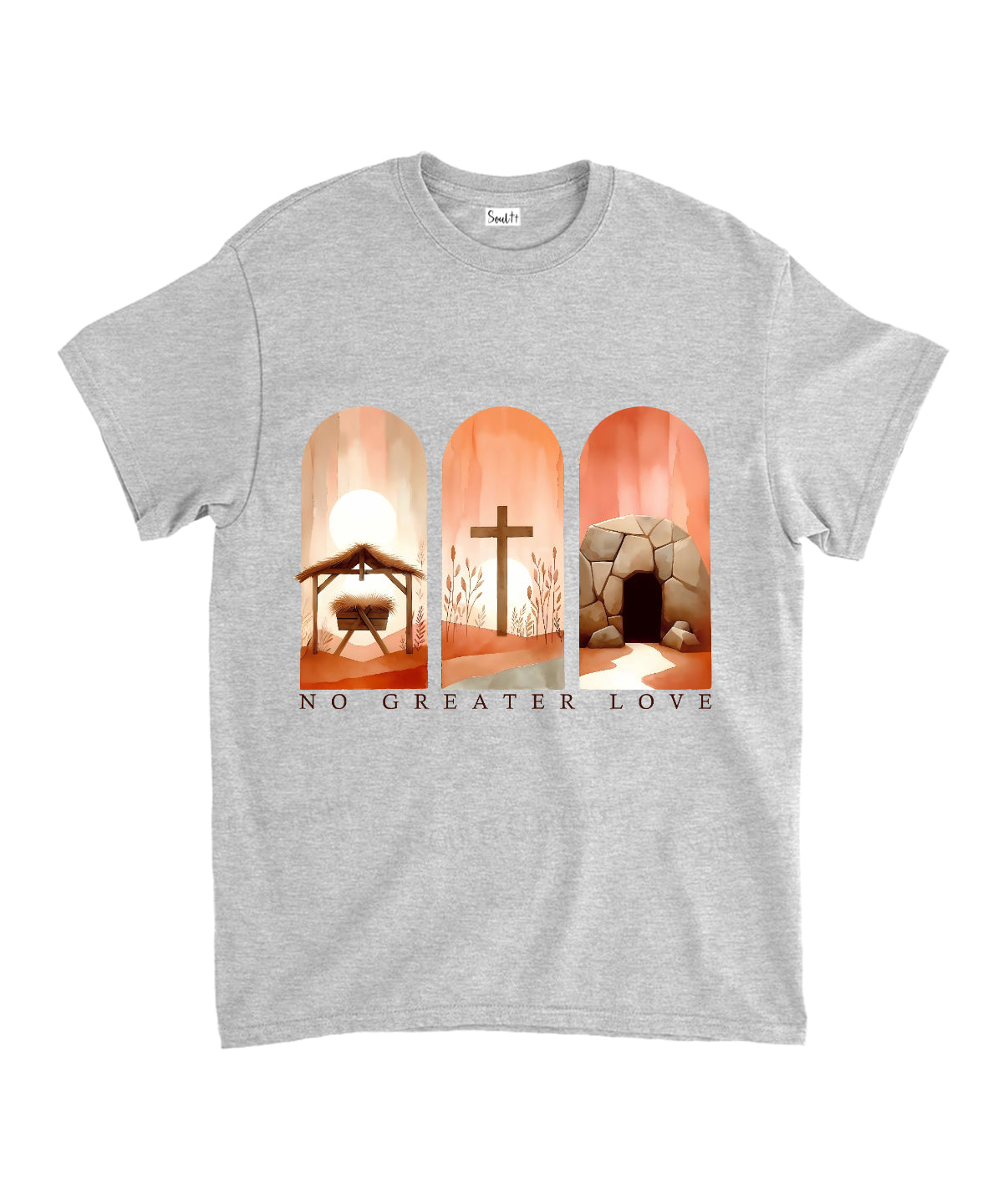 No Greater Love Unisex Cotton Christian T-Shirt Hoodie, Sweatshirt | CiraTrend.com (Image 3)