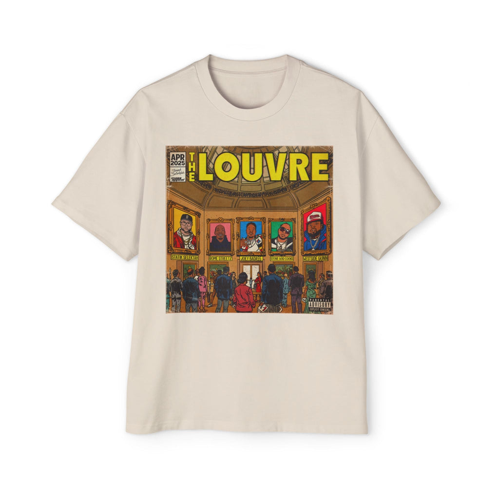 The Louvre - Men's Heavy Oversized Tee Hoodie, Sweatshirt | CiraTrend.com (Image 5)