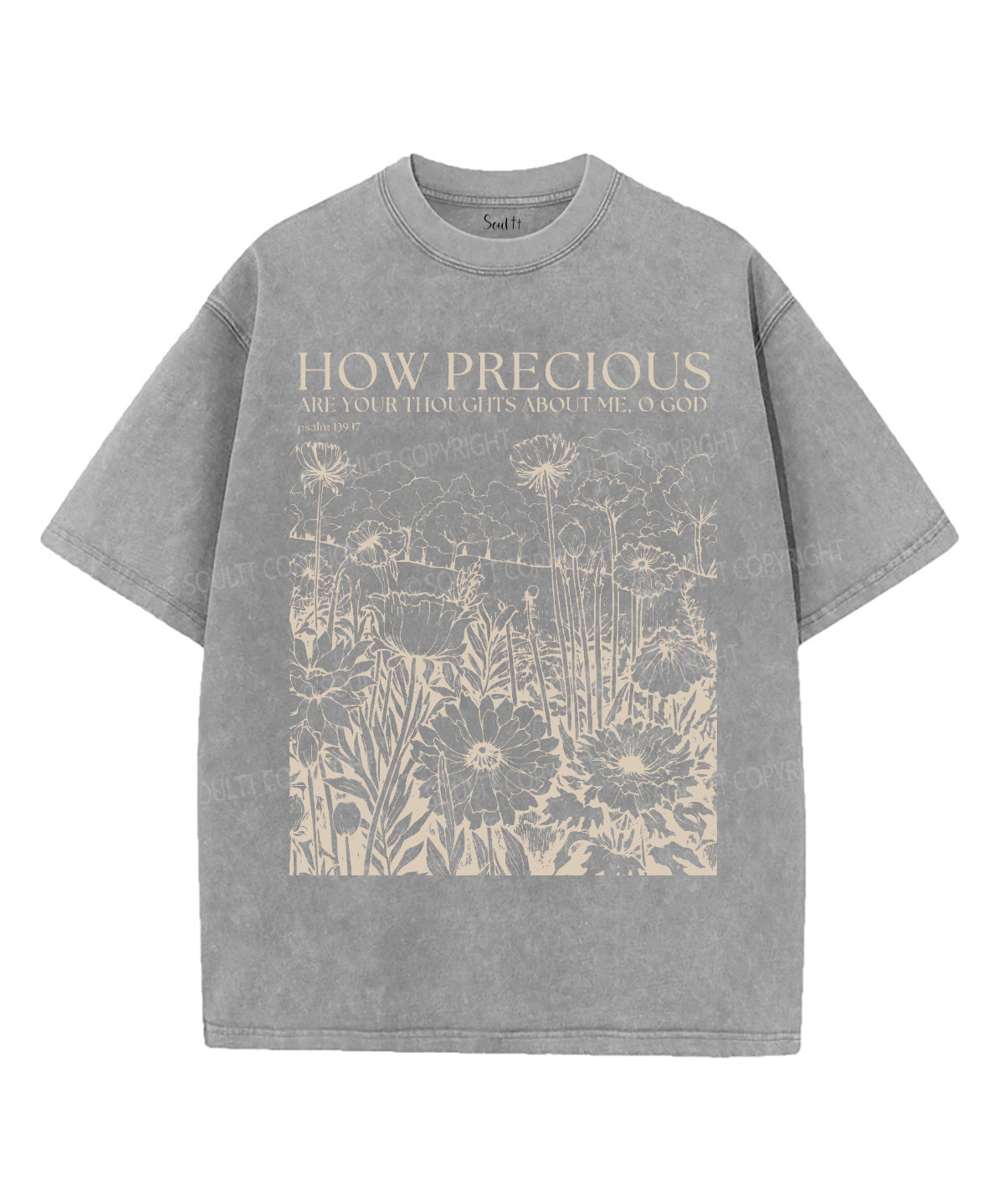 How Precious Are Your Thoughts About Me Washed Christian T-Shirts, Hoodie, Sweatshirt