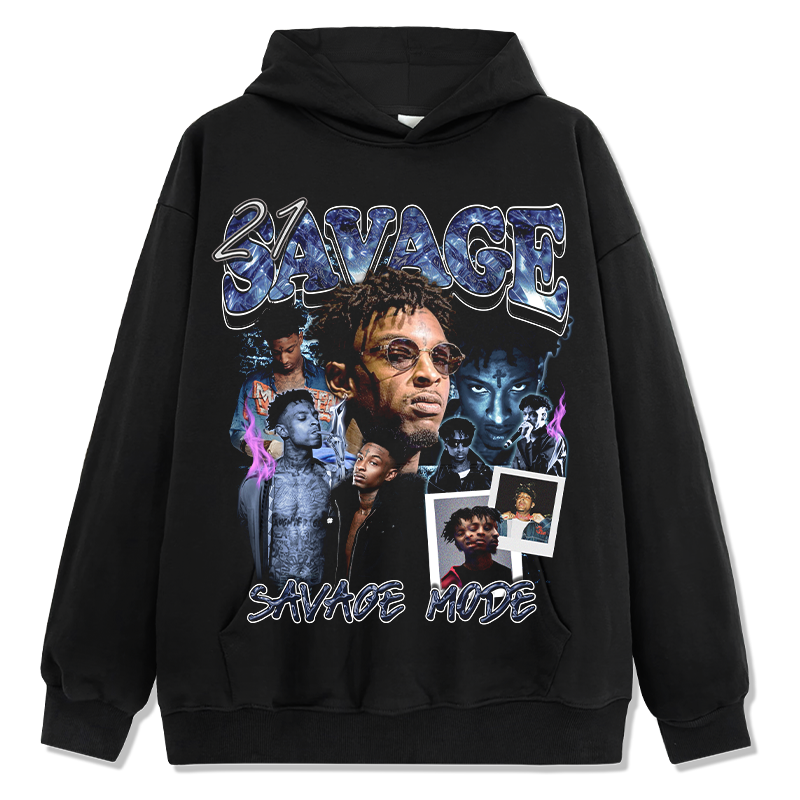 21 SAVAGE HOODIE 2024 Style001