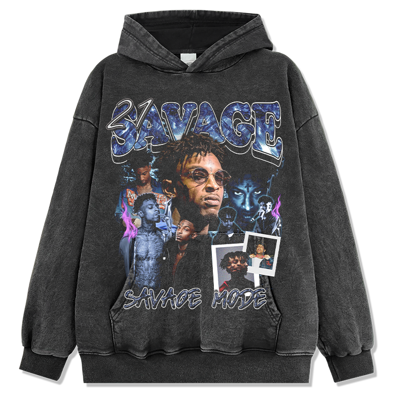 21 SAVAGE HOODIE 2024 Style001