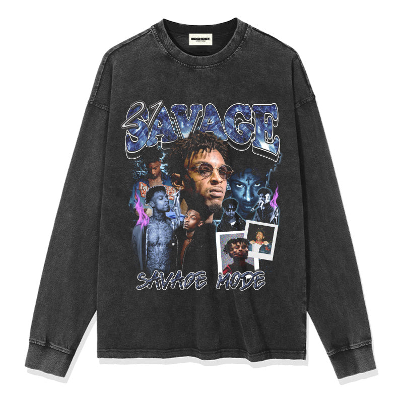 21 SAVAGE Sweatshirt 2024 Style001