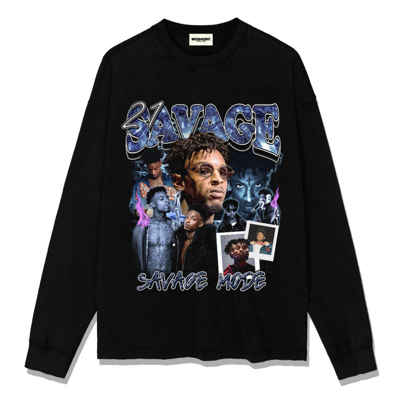 21 SAVAGE Sweatshirt 2024 Style001