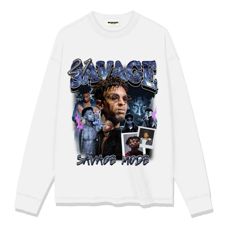 21 SAVAGE Sweatshirt 2024 Style001